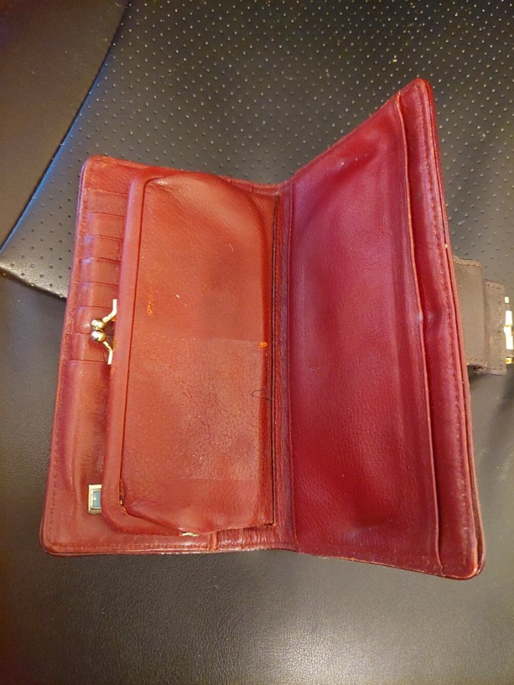 Vintage Gwen Stefani L.A.M.B. Saddle Leather Wallet - Picture 3 of 4